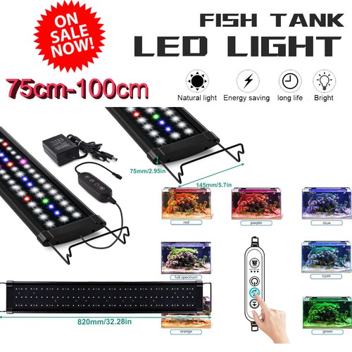 Illuminazione acquario 30-120 cm 6/12 timer lampada da appoggio spettro completo luce RGB - Foto 22 di 23