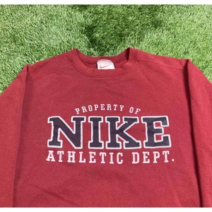 red nike vintage sweatshirt