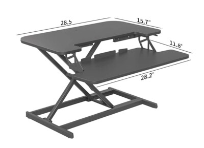 FLEXISPOT 28'' Height Adjustable Home Office Desk Converter Computer Desk Riser
