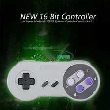 NEW Controller 16 Bit for Super Nintendo SNES System Console Control Pad