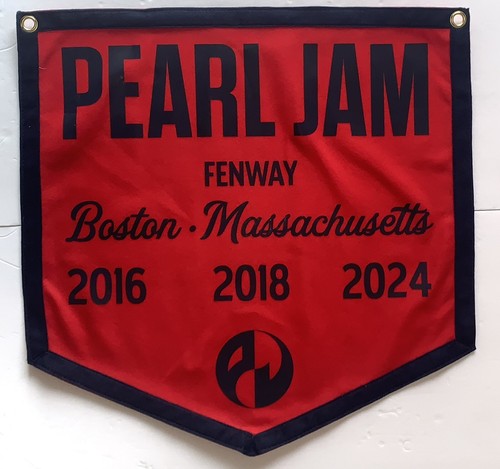 Pearl Jam Boston Banner Fenway Park concerts 2016 2018 2024 pj new - Picture 6 of 14
