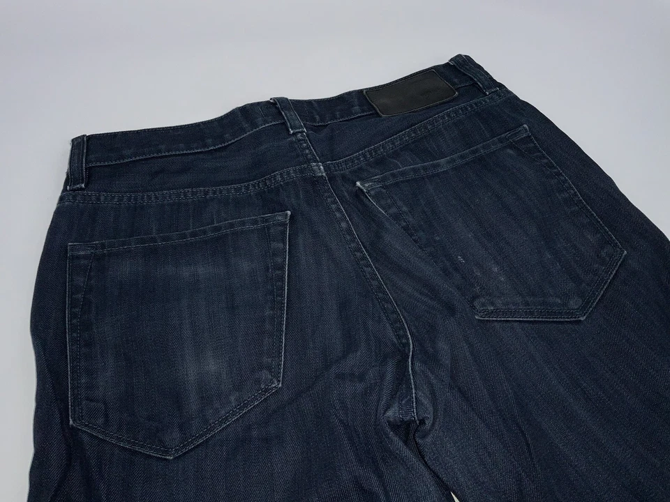 Pantalones de mezclilla Hugo Boss Maine 30x30 azul oscuro algodón romaní ajuste R como nuevos YGI F3-76 Foto 4 de 4