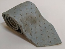 Recent ERMENEGILDO ZEGNA Silk Tie. Green Geometric.