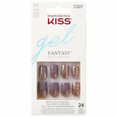 Kiss Inc. Kiss Inc Gel Fantasy False Nails - Rush Hour (28 Nails & Adhesive 2g)