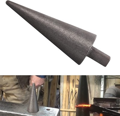 Blacksmith Anvil Mandrel Metal Forming Cone 1'' Hardy Blacksmith Anvil Forge Vise