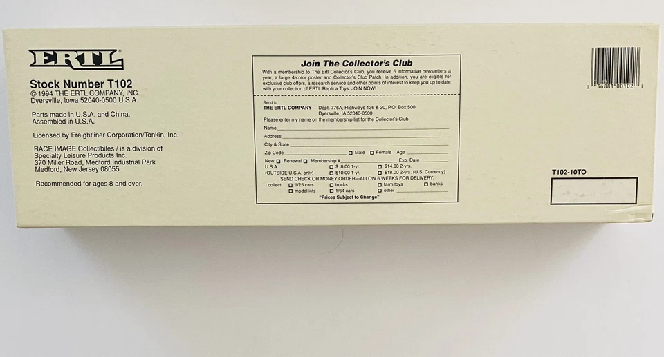 ERTL La Salsa Victoria Racing  1:64 Scale Die Cast Freightliner  Tractor Trailer - Image 4 of 4