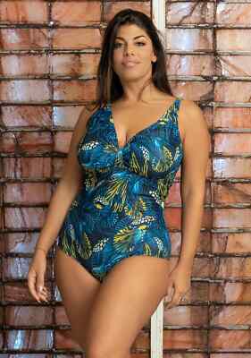 Costume ntero con scollatura profonda abbnato a coprcostume con nodo