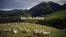 Landscape sheep animals mammals outdoors Custom Gaming Mat Desk