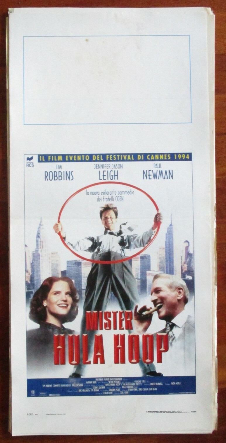 Locandina originale film Mister Hula Hoop (1994) - Regia di Ethan Coen, Joel Coen