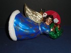 Christopher Radko "Hark The Herald" Glass Christmas Ornament 2021 Angel Blue — photo 1