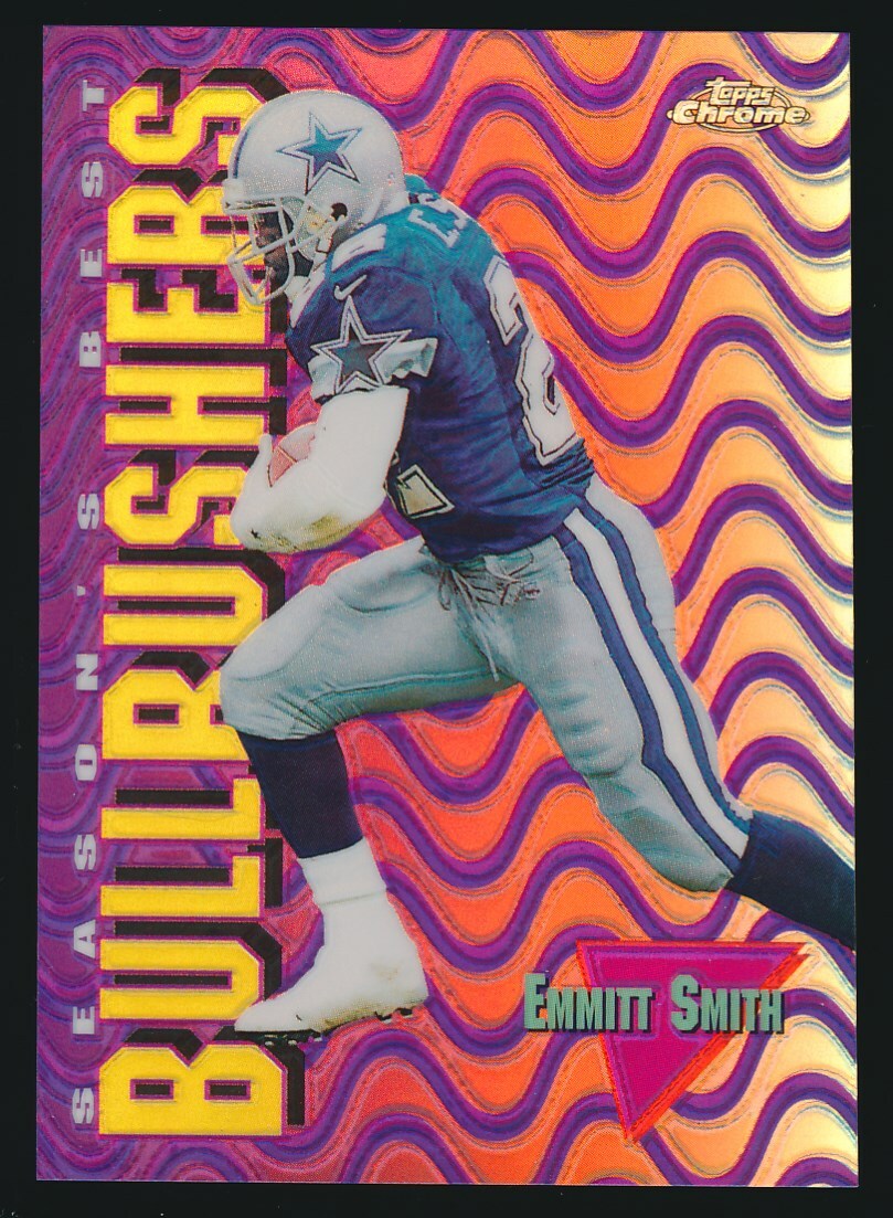 EMMITT SMITH 1999 Topps Chrome SEASON'S BEST BULLRUSHERS REFRACTOR COWBOYS