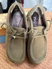Mudd Shoes Women 8 M Tan Suede Platform Lug Sole Vtg Y2K Grunge Goth Chunky NWB