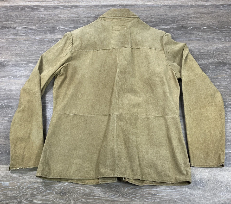 Bagatelle Leather Jacket Womens Size 8 Tan Suede 100% Leather Blazer Jacket - Image 2 of 4