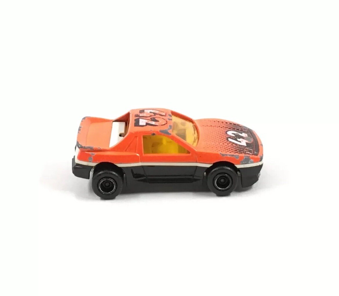 マジョレット フランス製 ポンティアック フィエロ majorette Majorette Pontiac Fiero Race Car Orange and Black 1:55 Scale #206