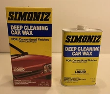 Vintage Simoniz Deep Cleaning Car Wax Metal Can 1989 Movie Prop Original Box