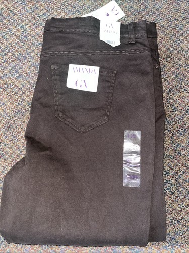 GLORIA VANDERBILT AMANDA JEANS HAZELNUT 22W AVE & COFFEE 18W,20, 24W AVE (B11) - Picture 7 of 7