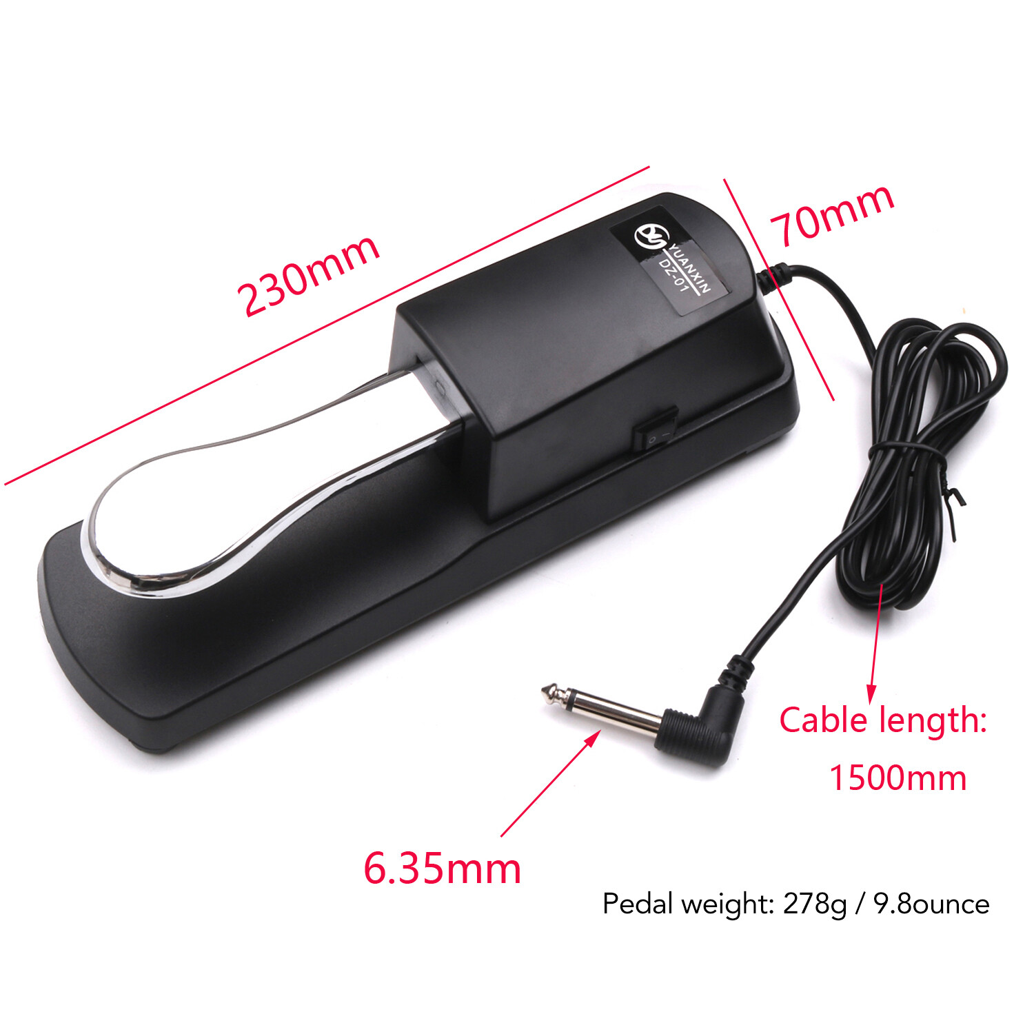 Piano Sustain Damper Pedal Keyboard Sustain Pedals for Piano Organ O3Y8 ...