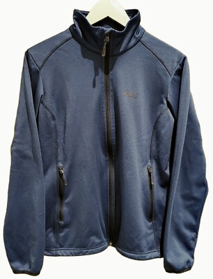 JACK WOLFSKIN Womens Tracksuit Top Jacket UK 14/16 EU L Navy Blue Polyester