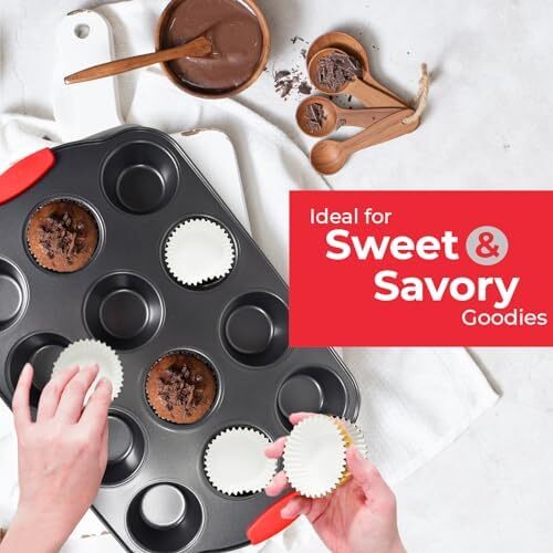 PERLLI Non-Stick 6-Piece Baking Pan Set, BPA-Free Carbon Steel Bakeware Set with - Picture 7 of 7