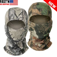 Real Tree Camo Balaclava Face Shiesty Ski Mask UV Protection Tactical Sun Hood