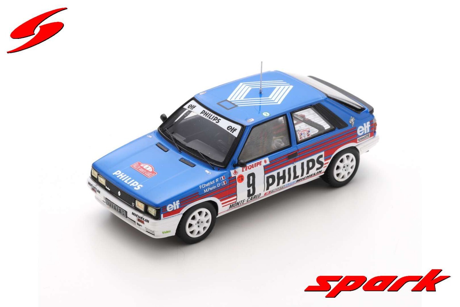 Renault 11 Turbo rallye Monte Carlo 1987 miniature Spark S5569 echelle 1/43