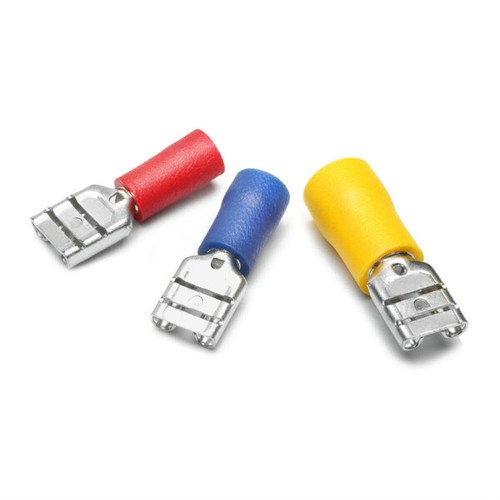 ELECTRICAL TERMINALS RED BLUE YELLOW WIRE CRIMP CONNECTORS INSULATED MALE FEMALE - Picture 29 of 46