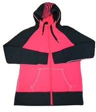 NIKE Therma-Fit Hoodie JUST DO IT 576957-676 Red Black Zip Up Women's Large