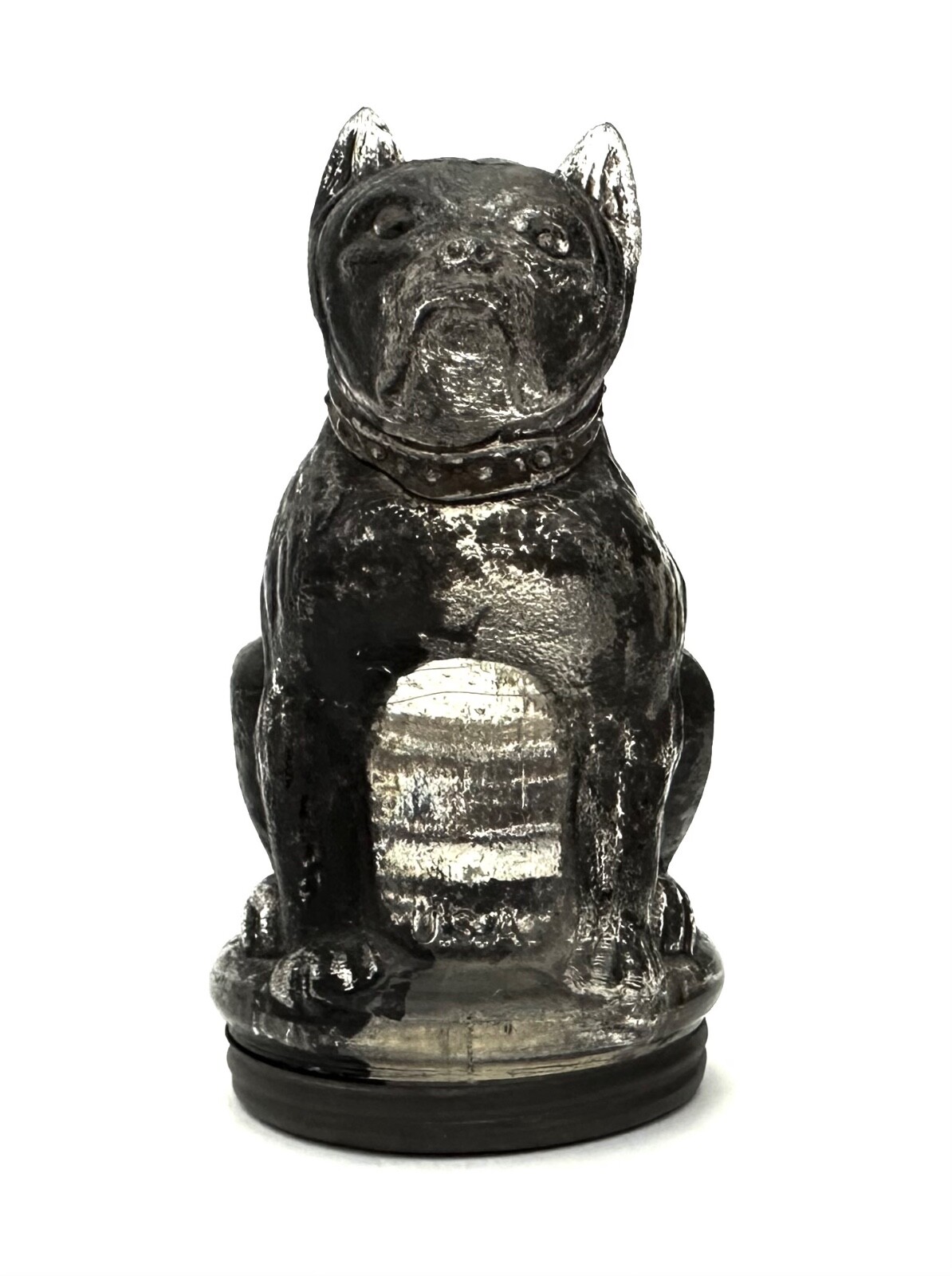 ブルドッグ　キャンディコンテナ Bulldog glass candy container