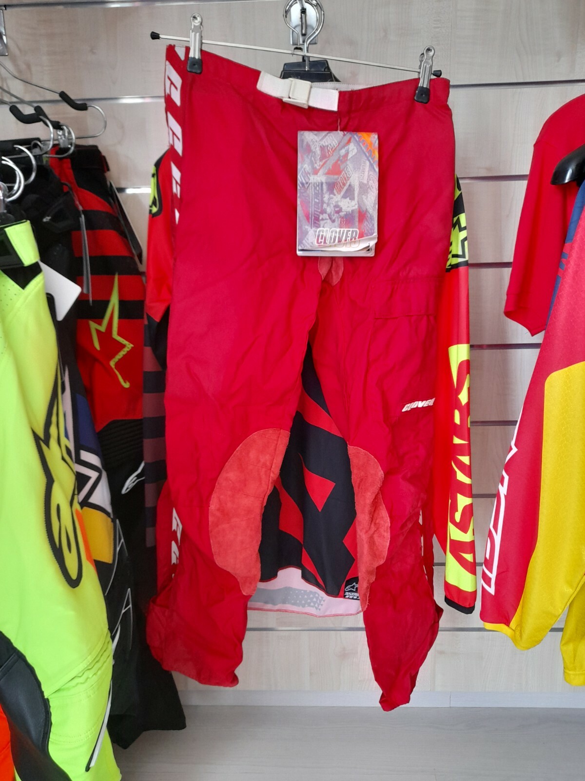 PANTALONI DA MOTO CROSS ENDURO QUAD VINTAGE ORIGINALI CLOVER TAGLIA 48