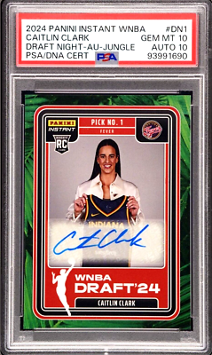 2024 PANINI INSTANT WNBA DRAFT NIGHT CAITLIN CLARK ROOKIE RC AUTO 