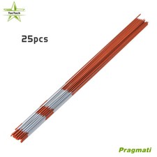 25 Pack 6 FT Orange Reflective Markers Driveway Markers Snow Stakes 5/16"