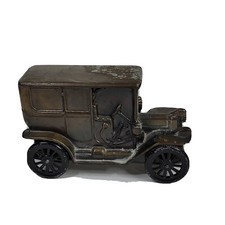 Vintage 1918 Cadillac Banthrico Auto COIN BANK cosmetic damage 1974 all metal