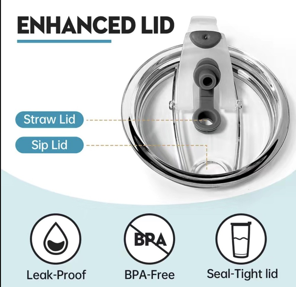 Insulated Tumbler with Straw and Leak-Proof Lid Insulated Tumbler with Straw and Leak-Proof Lid