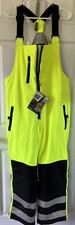 Refridgiwear Bib Overalls Sz Medium Men Fluorescent