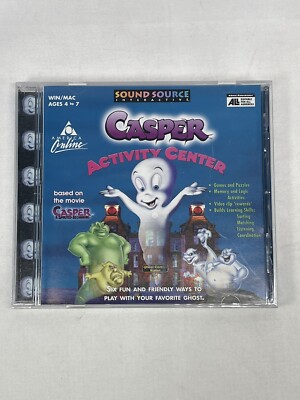 Casper Animated Activity Center PC CD Kids Game Windows