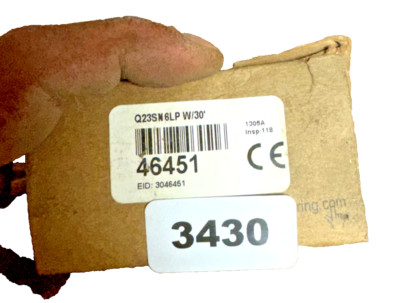 Banner Engineering Q23SN6LP Photoelectric Sensor
