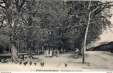 S5070 cpa 39 Clairvaux du Jura - Promenade du Parterre " état "
