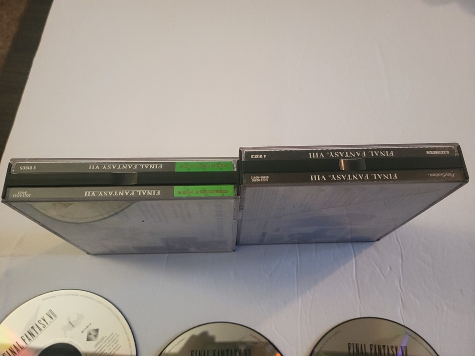 Final Fantasy VII 7 +VII 8 PlayStation One, PS1, Game Set Of 2