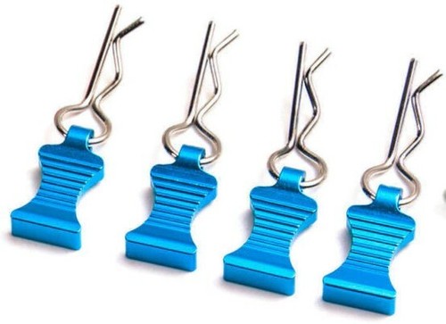 1 Set [4] R-type Body Shell Clip Pin with Aluminum Mount  For Armma Traxxas Rc  - Picture 10 of 19