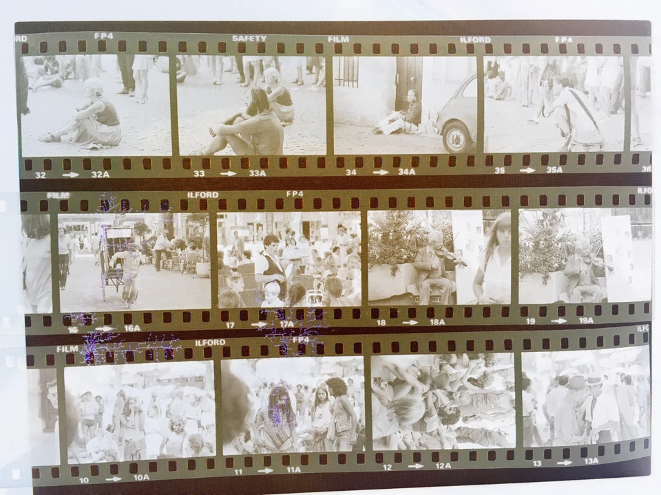 LOT 1500 photo amateur sur négatif 35mm France scènes de rue paysage c.1980 - Photo 3/4