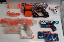 Nerf Modulus Ghost Ops Shadow ICS-6 w/Darts 3 Zuru Xshot gun lot