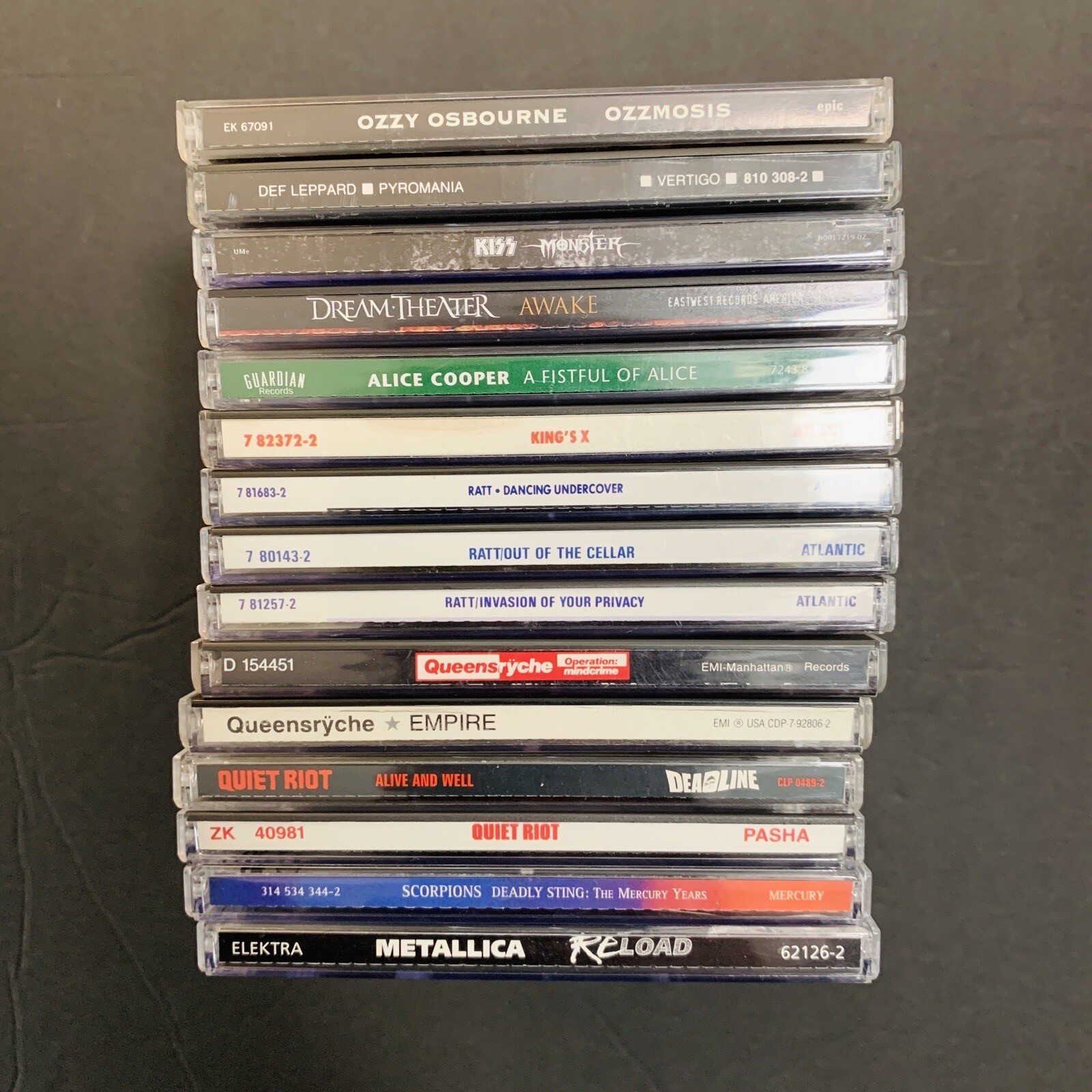 Lot of 15 Hard Rock/Heavy Metal CDs KISS RATT METALLICA DEF LEPPARD