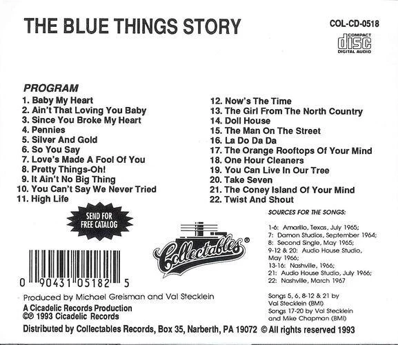 The Blue Things - The Blue Things Story - Compilation - CD - NEU - Bild 2 von 2