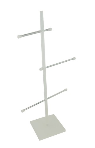 Acrylic 3 Silver pole Tree Display Stand Chains Necklace Pendent jewellery - Picture 5 of 5