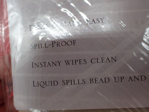 Lot of 4 Origins Microfiber Tablecloths Chocolate & Beige Spill Proof - Picture 3 of 17