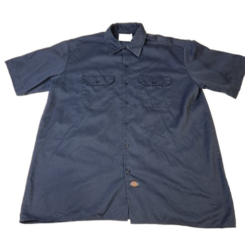 Dickies marineblau kurzärmeliges Shirt Größe XL