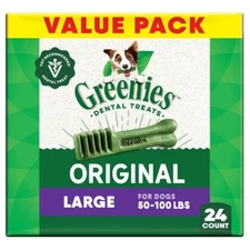 Greenies Large Chicken Flavor Chewy, Dental Hard Chews Dog Treats