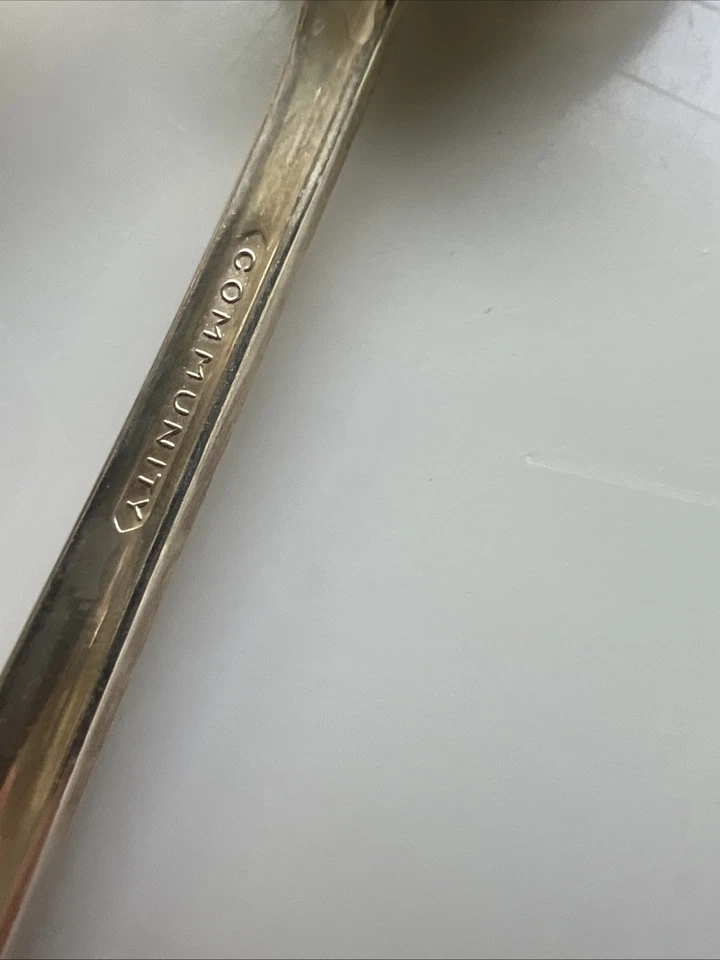 Cucharas ESTRELLA NOCTURNA Oneida Mesa Comunitaria Plateada Lote de 12 De Colección-6 Pulgadas Foto 3 de 4