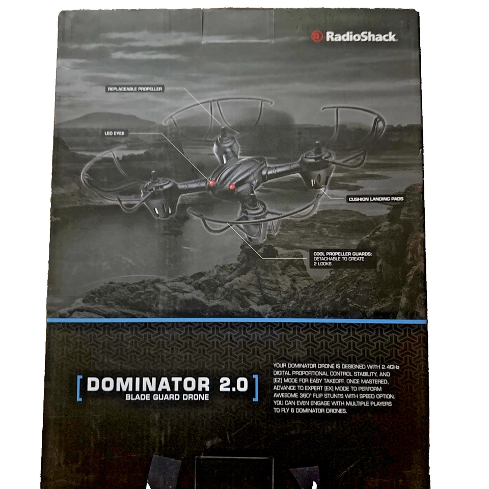 Radio Shack Dominator 2.0 Drone Quadcopter w/ Blade Guard R/C UAV Brand New - Image 2 of 4