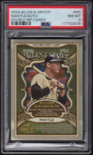 Mickey Mantle / Juan Soto #DRIP-MS 2024 Topps Allen & Ginter Double Rip Card card